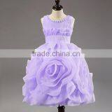 Retail Hot! New Year Party Baby Clothing Cotton Girl Dress, Elegant and Stylish Design Cascading Elsa Princess Dress thumbnail-3