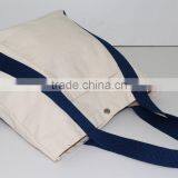 12 Oz Natural Canvas Tote Bag With Cotton Web Handle - Made in India thumbnail-4