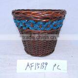 Round Willow Basket for Sale thumbnail-1