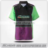 Promotional Raglan Long Sleeve Custom 100% Polyester Sublimated Motorcycle Jersey thumbnail-2