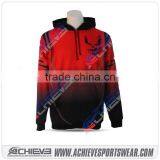 100% Polyester Sublimation Sportswear Single Custom Hoodies thumbnail-5