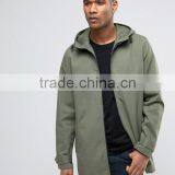 2017 Xinlan High Quality New Design Adjustable Toggle Hood Durable 100% Cotton Khaki Running Casual Men Jacket With Hood thumbnail-1