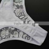 Stock Women Bowknot Sey G-String Thongs Fashion Intimates Briefs Women Lace Underwear Breathable Lingerie Summer Style Girls Pan thumbnail-4