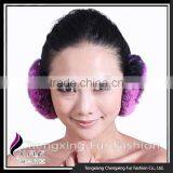 CX-EM-03H 2016 Winter Cute Rex Rabbit Fur Ear Muffs thumbnail-2
