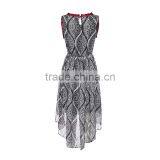 Maxnegio Long Dress Chiffon New Style Irregular Hem Chiffon Beach Dress thumbnail-6