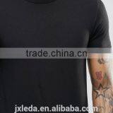 2016 Longline Short Sleeves Plain Crewneck Slim Fit Muscle t Shirt Wholesale thumbnail-3