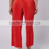 Women Clothing Latest Fashion Pleated Casual Red Fashion Pant Jogger Pant thumbnail-3