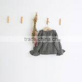 2-7 Years Wholesale 2017 New Fashion Girls Plaid Shirt Full Sleeve Ruffles Autumn Cotton Girls Blouses thumbnail-2