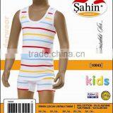 BOYS SINGLE JERSEY LYCRA STRIPED SINGLET BOXER SET thumbnail-2