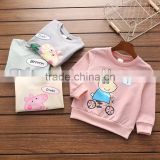 S65706A 2017 Fashion Cartoon Pig Boys Girls Sweatshirts