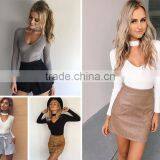 Elegant Halter Knitted Sweater Autumn Winter White Short Pullover Women Tops Slim v Neck Black Jumper Casual Pull Femme thumbnail-6