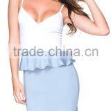 Elegant Spaghetti Strap Peplum Prom Dress Sexy Clubwear Club Dress thumbnail-2