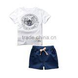 J3614 2017 Fashion Baby Boy Printed T-shirt Shorts Set Wear, Baby Clothes Clothing Set thumbnail-3