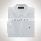 Fashion Deep Blue , White Polo Branded,soft ,breathable Slim Fit Linen Shirt for Man thumbnail-1