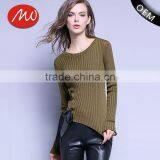 Factory Wholesale Women's Thin Wide Neck Tight Pullover Spring Sweaters With High Quality thumbnail-1