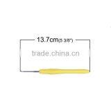 High Quality Custom Yellow 2.5mm 13.7cm TPR Aluminum Crochet Hooks thumbnail-2
