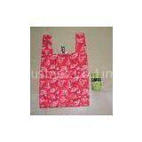 OEM / ODM Recycled Red RPET Shopping Bags With Embossing / Debossing Logo thumbnail-1