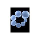 Frosted A# Pineal Crystal Singing Bowl 12 Inch Diameter thumbnail-1