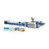 Conical Twin Screw Plastic Profile Extrusion Line , WPC Profile Production Line