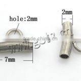 New Stainless Steel Tube Gold Plated Beads thumbnail-2
