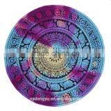 Thin Light Printed Beach Towel/duo Many Round Table Cloth Yoga Mat Beach Towels/lastest Design
