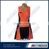 Sport sublimated Best Selling A Line Netball Dress netball bodysuit wholesale custom