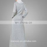 Muslim Women Everyday Abaya Design Knit Jersey Dress Dubai Abaya Wholesale thumbnail-3
