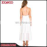 2017 New Arrival One Piece Casual Backless White Slip Maxi Dress Latest Dress Designs Photos thumbnail-5