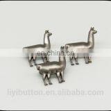 Light Black Nickel Small Animal Logo Metal Label