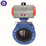 DN100 ( 4 '' ) Flange Connection Pneumatic Actuator Butterfly Valve D641X - 16D Lowest Price thumbnail-2