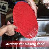 3 In 1 Kitchen Splatter Screen Silicone Oil Splatter Guard Guard Heat Insulation Cooling Mat For Frying Pan Screen Strainer thumbnail-3