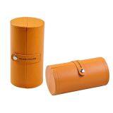 Luxury Pu Leather Perfume Packaging Paper Box Creative Design Round Perfume Box thumbnail-4