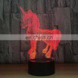 Led 7 Color Acrylic Plate 3d Night Light Romantic Lamp Sleeping Light thumbnail-2