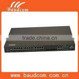 10/100/1000Mbps 2 SFP + 24*10/100M Fast Ethernet ports POE switch 24 Ports with 15.4W power output per port.