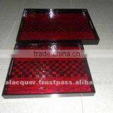 Lacquer Tray, Mother of Pearl Tray, Square Tray