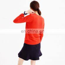 Cute Women Red Knit Thick Cardigan Sweaters thumbnail-2