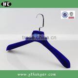 HA6943 Flocked Cover Coat Hanger Velvet Plastic Clothes Hanger Supplier's Choice thumbnail-5