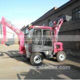 China Mini Wheel Loader With Front End Loader and Backhoe