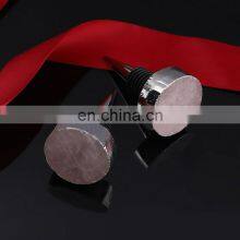 Luxurious Pink Wedding Metal Sparkling Festice Crystal Bottle Cork Wine Stopper Custom thumbnail-4