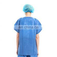 Hospital Disposable Adult Patient Gowns Dark Blue Disposable Non Woven Xray Patient Gown thumbnail-5