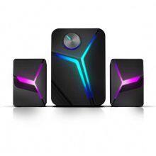 Laptop Pc Usb Power Audio Rgb Led Light Desktop Gaming Accessories Speaker Computer Portable Active 2.0 Stage Bluetooth Speaker thumbnail-2