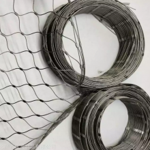 304 316 Flexible Ferrule Buckle Stainless Steel Wire Rope Mesh Construction Protective Net Site Wire Mesh thumbnail-3