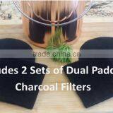 1 Gallon Copper Countertop Compost Bin Crock Container for Indoor Kitchen Use - Copper Coated Stainless Steel 1 Gallon - BONUS I Quality Choice thumbnail-2