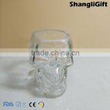 Special Candle Cup 160ml Skull Shaped Glass Candle Holder thumbnail-2