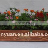 Tapered wood flower planter