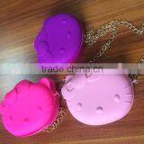 Hello Kitty Silicone Single Chain Shoulder Bag With Zipper thumbnail-4