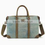 Minandio Stylish Messenger Bag High Quality Men Leather Canvas Messenger Shoulder Travel Bag Men