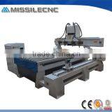 2016 hot sale multi head 4th axis 3d cnc router with 4 spindle