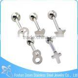 Factory Wholesale Body Piercing Free Sample Custom Different Shaped Tongue Ring thumbnail-1
