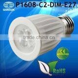 E27 8W Bulb Dimmable Spotlight PAR16 Lamp With CE&ROHS Approved